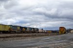 M424 passes the CSOR/ P&W power at West Springfield Yard